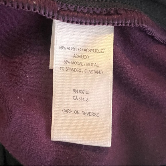 BCBGMAXAZRIA Color Block Charcoal, Purple, Navy Short Sleeve Dress EUC - Picture 7 of 9